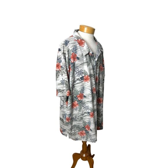 Vintage mens Hawaiian shirt silk blend by Island Blue Size 4X - Picture 5 of 7